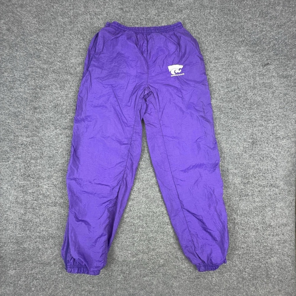Kansas State Wildcats Pants Mens Small Purple NCAA College Nylon Windbreaker